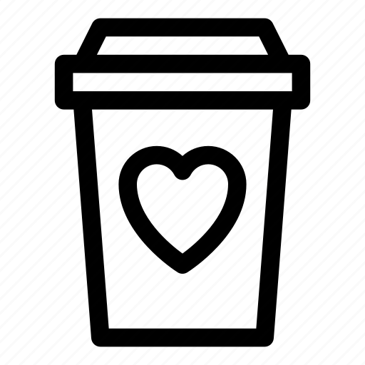 Coffee, cup, drink, espresso, hot, love, valentine icon - Download on Iconfinder