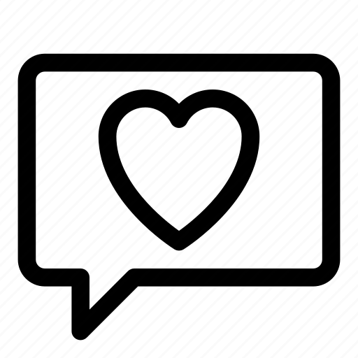 Chat, heart, love, message, romantic, valentine icon - Download on Iconfinder