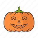 autumn, expression, face, halloween, pumpkin, smiley, thanksgiving
