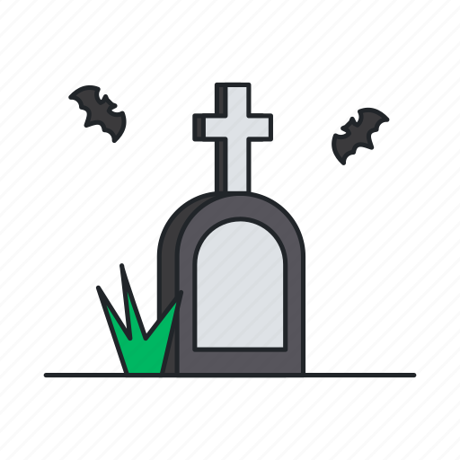 Cemetery, dead, death, funeral, grave, graveyard, halloween icon - Download on Iconfinder