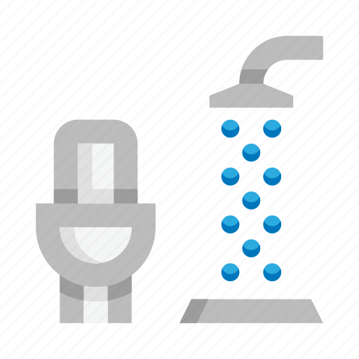 Bathroom, restroom, wc, shower, toilet, room icon - Download on Iconfinder