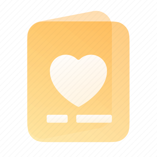 Thanks, yellow, card, heart, thank you, present, congratulations icon - Download on Iconfinder