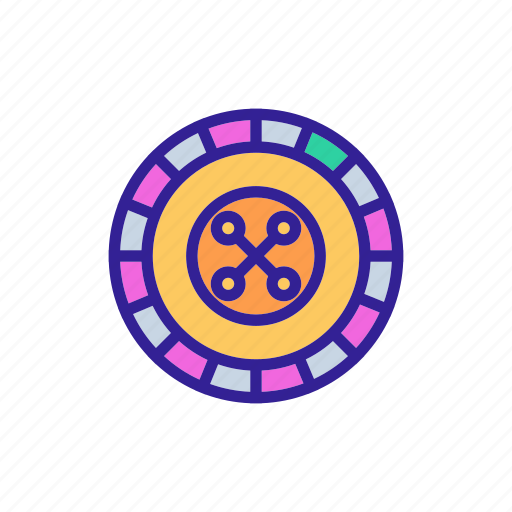 Casino, chance, gambling, game, linear, poker, roulette icon - Download on Iconfinder