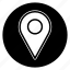 location, map, pin, round, gps, marker 