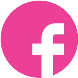 Facebook Media Pink Round Social Icon