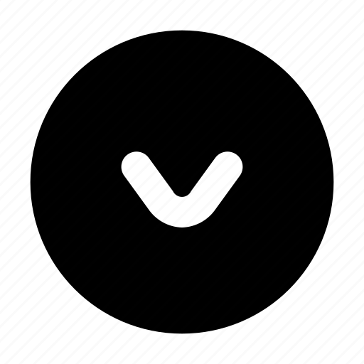 Down, chevron, circle icon - Download on Iconfinder