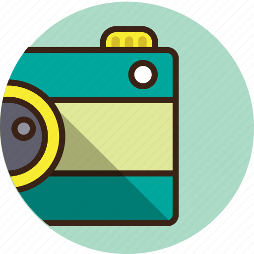Camera, image, photo, photography, picture, rounded, trekking icon - Download on Iconfinder