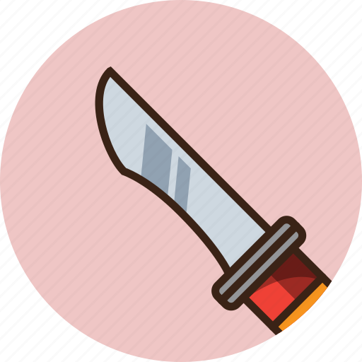 Hiking, knife, protect, rounded, survive, trekking icon - Download on Iconfinder