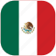 mexico, united states, country, national, flag, rounded, square 