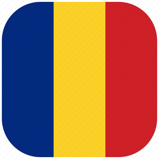 Romania, europe, country, national, flag, rounded, square icon - Download on Iconfinder