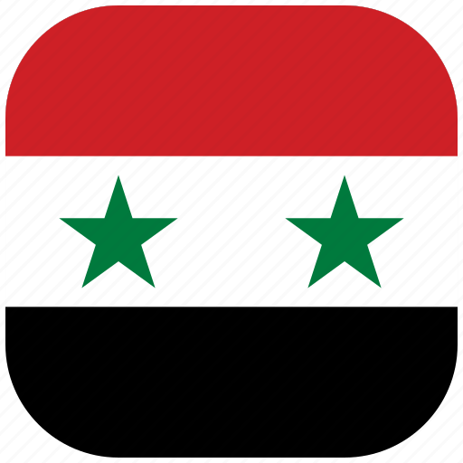 Syria, arab, republic, asia, country, flag, square icon - Download on Iconfinder