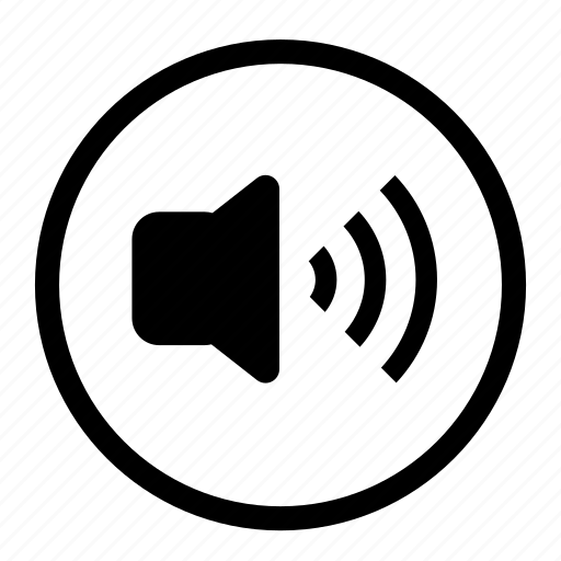 Audio, roundedwhite, sound, speaker, voice, volume icon - Download on Iconfinder