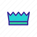 contour, crown, element, king