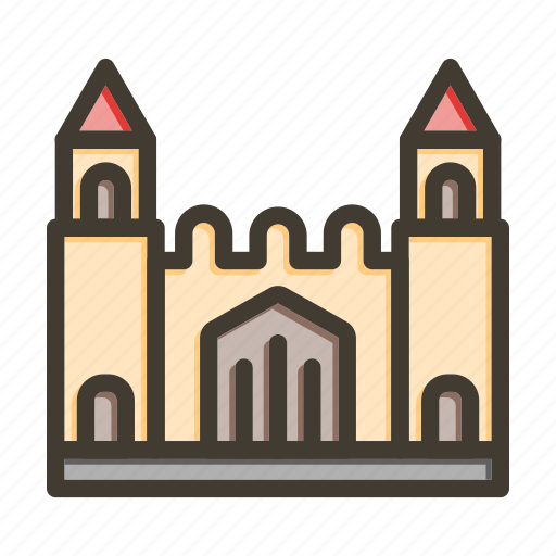 Castle, building, architecture, tower, landmark icon - Download on Iconfinder