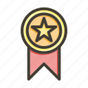 medallion, medal, award, achievement, badge