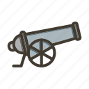 cannon, weapon, war, bomb, military