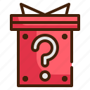 box, surprise, item, game, rpg, gift, play icon 