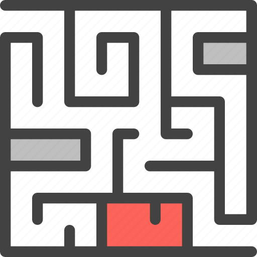 Life skill, self improvement, ability, maze, labyrinth, puzzle, strategy icon - Download on Iconfinder