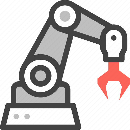 Manufacturing, factory, industry, robot arm, robotic, machine, automation icon - Download on Iconfinder
