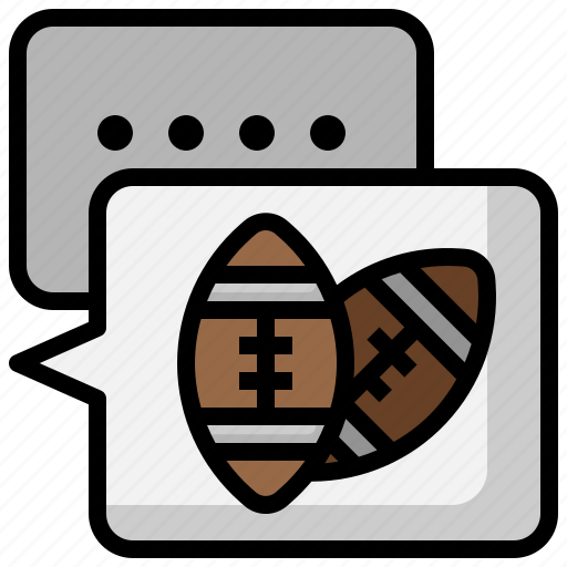 Communications, rugby, ball, chat, box, conversation, speech icon - Download on Iconfinder