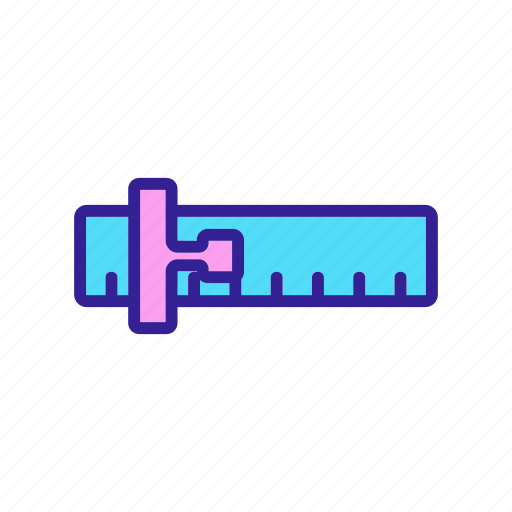 Engineering, math, precision, roller, ruler, tool, transport icon - Download on Iconfinder
