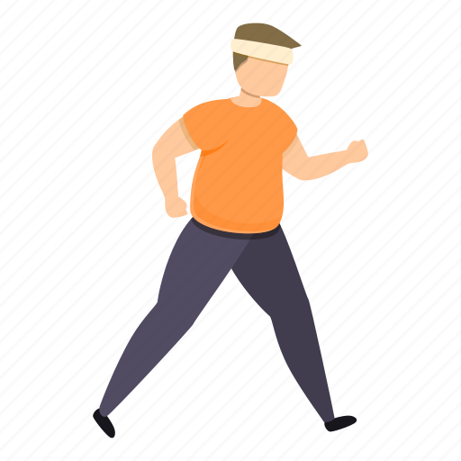 Boy, fat, food, person, running icon - Download on Iconfinder