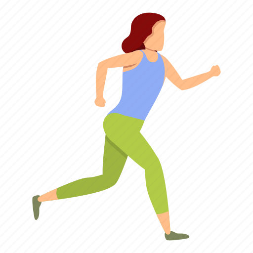 Girl, morning, person, running, tree, woman icon - Download on Iconfinder
