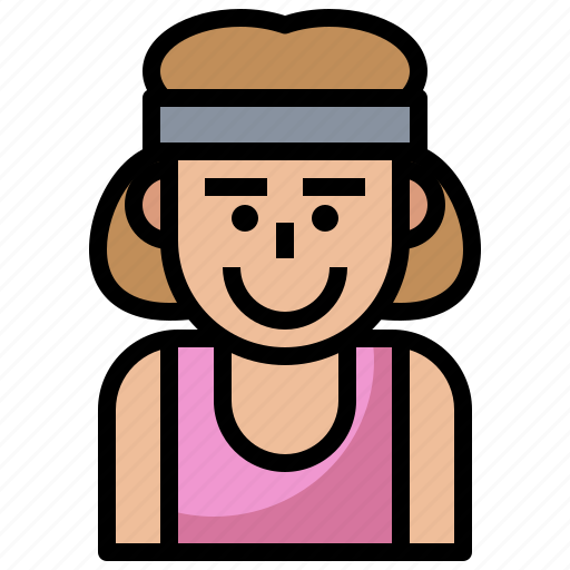 Athlete, femaile, person, player, runner, sport, sprinter icon - Download on Iconfinder