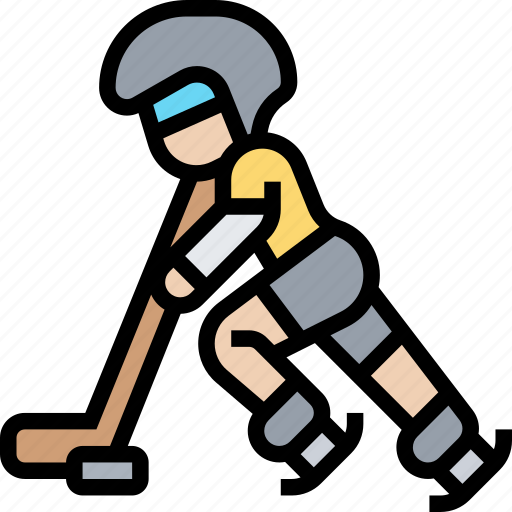 Hockey Ice Sport Athlete Activity Icon Download On Iconfinder