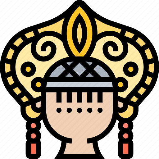 Kokoshnik, russian, headdress, traditional, garments icon - Download on Iconfinder
