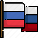 country, flag, nation, russia, world