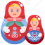 decoration, matryoshka, matryoshka doll, russian-doll 