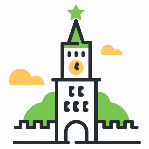 Kremlin, moscow, russia, tower icon - Download on Iconfinder