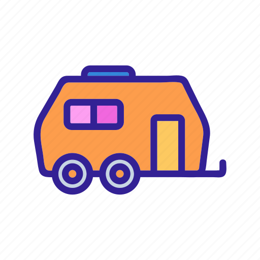 Cars, contour, drawing, house, rv icon - Download on Iconfinder