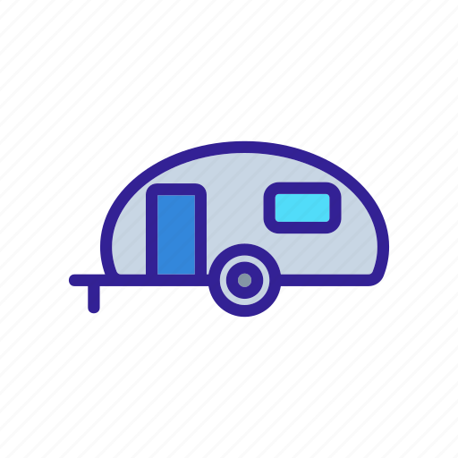 Cars, contour, drawing, house, rv icon - Download on Iconfinder