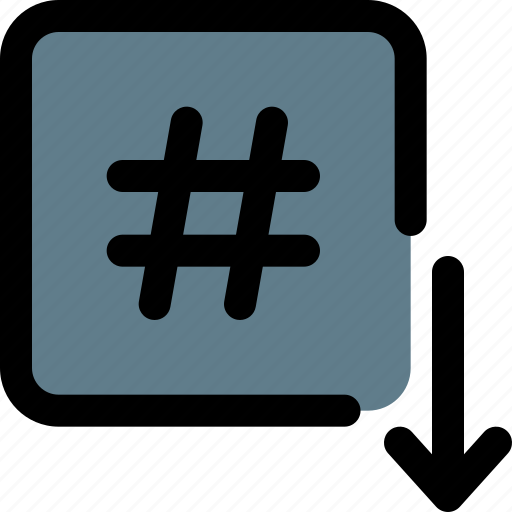 Hashtag, web, decline, seo icon - Download on Iconfinder