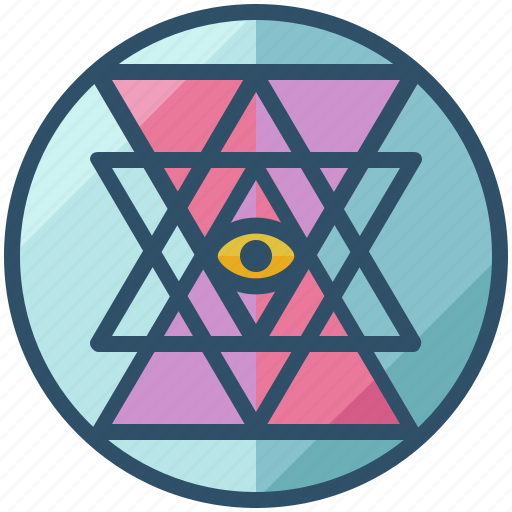 Sri, yantra, design, geometry, sacred, shape icon - Download on Iconfinder