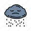sad, stormy, clouds, mood, emotion, face 