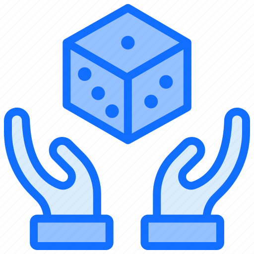 Gambling, game, casino, hand, safe, dice icon - Download on Iconfinder
