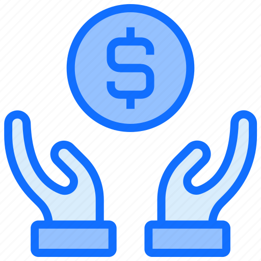 Dollar, safe, money, coin, hand icon - Download on Iconfinder