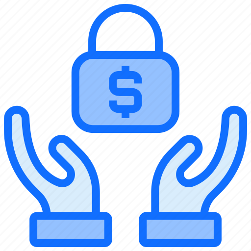 Lock, protect, safe, hand, money safe icon - Download on Iconfinder