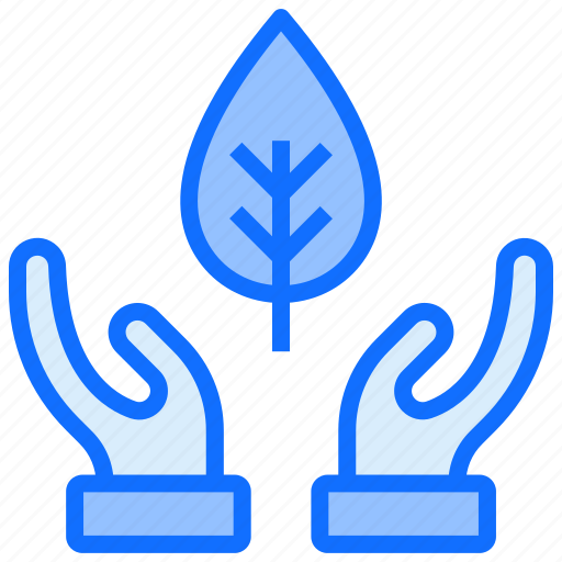 Safe, leaf, hand, nature icon - Download on Iconfinder