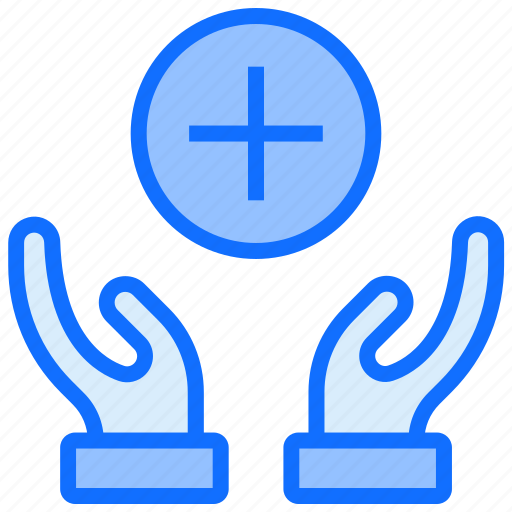 New, more, add, plus, safe, hand icon - Download on Iconfinder