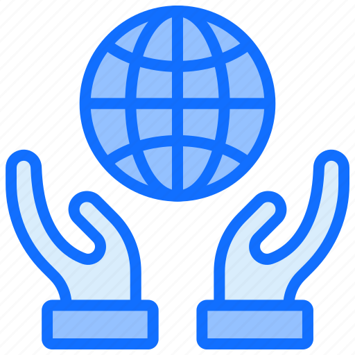 World, global, safe, hand, internet icon - Download on Iconfinder