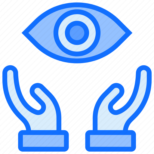 Approved, vision, view, safe, hand, eye icon - Download on Iconfinder