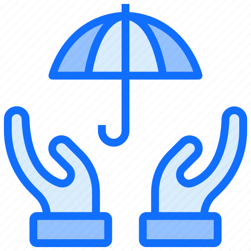 Protect, safe, umbrella, insurance, hand icon - Download on Iconfinder