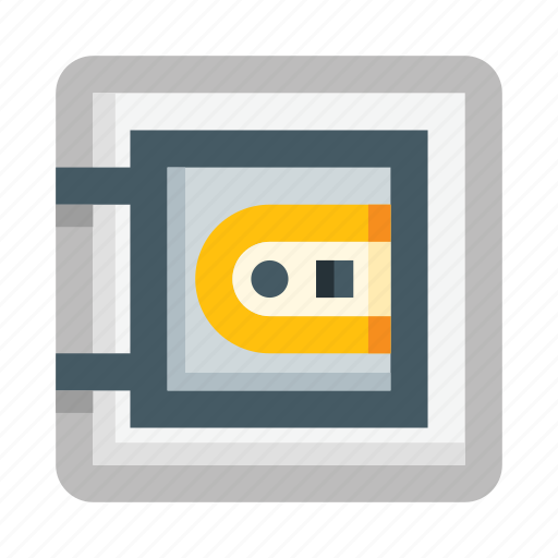 Security, protection, storage, bank vault, deposit box, safe deposit, bank icon - Download on Iconfinder
