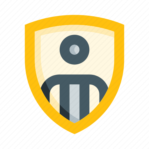 Safe, security, protection, shield, person, human, user icon - Download on Iconfinder