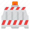 barrier, block, road, safety, traffic