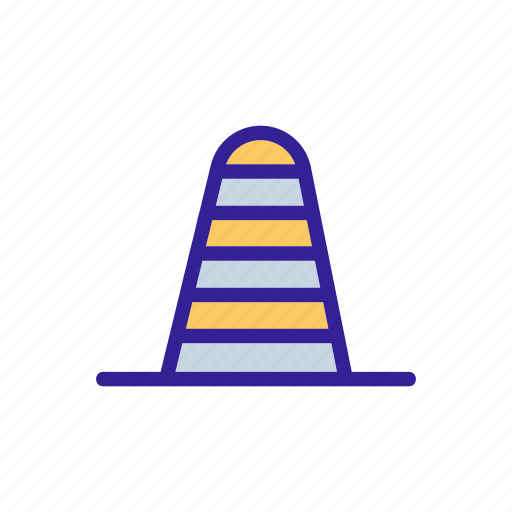 Cone, contour, road, safety, street, traffic, work icon - Download on Iconfinder